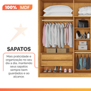 Ver imagem 6 de Guarda Roupas Casal 6 Portas 4 Gavetas 100% Mdf Chipre