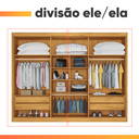 Ver mais imagens de Guarda Roupas Casal 6 Portas 4 Gavetas 100% Mdf Chipre