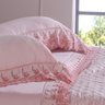 Jogo De Cama King 300 Fios Acetinado Bordado Inglês 100% Algodão Rosê Smoke - Tessi - 3