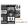 Papel de Parede Adesivo - 48 cm larg x 3 metros alt - Coleção Café - Ref. Gourmet 133 - 2