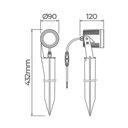 Ver imagem 4 de Espeto para Jardim Stella S.ground Led 18,5w Bivolt Preto