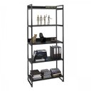 Ver imagem 1 de Estante Multiuso Industrial Ferro e Madeira C/ 5 Prateleiras