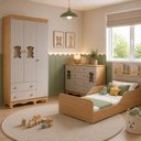 Ver imagem 3 de Quarto Infantil Completo com Minicama Montessoriana e Colchão Incluso Ternura Multimóveis MP4826
