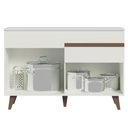 Ver imagem 4 de Balcão Gabinete de Pia Cozinha 2 Portas 1 Gaveta Branco Reims Madesa Branco