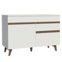 Ver imagem 1 de Balcão Gabinete de Pia Cozinha 2 Portas 1 Gaveta Branco Reims Madesa Branco