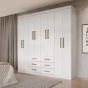 Ver imagem 1 de Guarda Roupa Casal 8 Portas 6 Gavetas 212cm Liverpool 