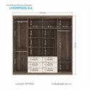 Ver imagem 4 de Guarda Roupa Casal 8 Portas 6 Gavetas 212cm Liverpool Santos Andirá