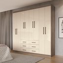 Ver imagem 1 de Guarda Roupa Casal 8 Portas 6 Gavetas 212cm Liverpool Santos Andirá