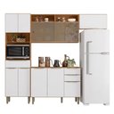 Ver imagem 1 de Armário de Cozinha Completa 10 Portas 3 Gavetas 100% MDF Reflecta Clara