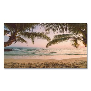 Quadro Decorativo Paisagem, amanhecer praia, Tela Canvas  ideal para ambiente de Sala e Quarto