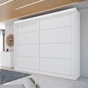 Ver imagem 1 de Guarda Roupa Casal 2 Portas de Correr 4 Gavetas Viena 