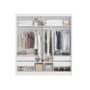 Ver imagem 2 de Guarda Roupa Casal 2 Portas de Correr 4 Gavetas Viena 