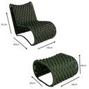 Ver imagem 3 de Conjunto 1 Poltrona e 1 Puff Ibiza