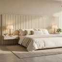 Ver imagem 1 de Cabeceira Ripada Cama Super King 400cm MDF Luna Casa Lar Shop