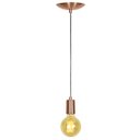 Ver imagem 4 de Kit 5 Pendente Tubo Cilindro Alumínio Cobre Fio 120cm