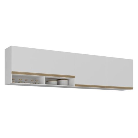 Kit Armário Cozinha Aéreo 105cm com Aéreo 120cm Veneza Multimóveis Mp2292