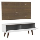 Ver imagem 5 de Rack Madesa Le Mans e Painel para TV até 55 Polegadas 2 Portas Branco/Rustic Cor:Branco/Rustic