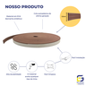 Moldura Roda Meio Eva Autocolante Marte 3,5cmx5mm 10 Metros - Marrom - 3