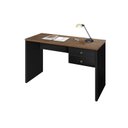 Ver imagem 3 de Escrivaninha Intelectual 2 Gavetas 108cm Natura E Preto