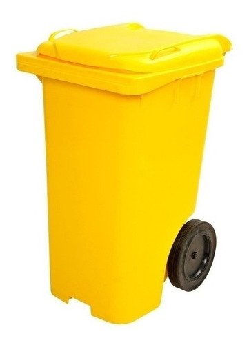 Kit 3 Conteiner Plastico 240 Litros Cor:laranja - 9