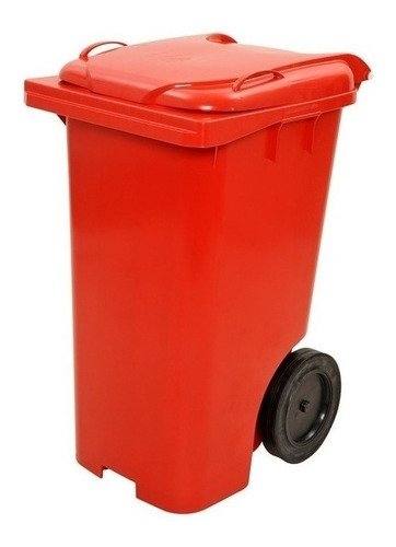 Kit 3 Conteiner Plastico 240 Litros Cor:laranja - 6