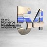 Kit 2 Números Residencial De 10cm Em Aço Inox 304 Brilhante - 2