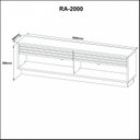 Ver imagem 4 de Rack para Tvs até 65 Polegadas 200cm Bege Natural