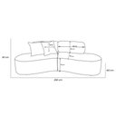 Ver imagem 5 de Sofá 04 Lugares Virginia Luxuoso Tecido Corino Modena - Estopar