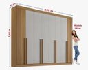 Ver imagem 2 de Guarda Roupa Daymond 8 Portas Ripado 100%MDF D Doro Móveis