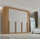 Ver imagem 1 de Guarda Roupa Daymond 8 Portas Ripado 100%MDF D Doro Móveis