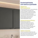 Ver imagem 7 de Armário Aéreo Duplo 120cm Soho CabeCasa MadeiraOriginals Branco/Grafite