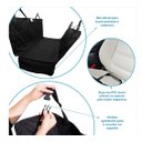 Ver imagem 5 de Capa Pet Protetora de Banco Traseiro Impermeável Cor: Preto