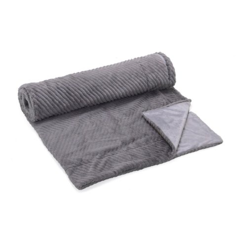 Manta Decorativa para Sofá Cinza 150cm