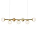 Ver imagem 2 de Pendente Retangular Dourado Polido 120x15cm PD1387