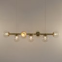 Ver imagem 3 de Pendente Retangular Dourado Polido 120x15cm PD1387