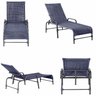 Kit 2 Espreguiçadeiras Corda Náutica e Mesa Garden em Alumínio para Piscina Edícula Catar - 4