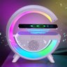 Caixa de Som Luminaria G Rgb Bluetooth Carregador Induçao Celular Usb Radio Fm Speaker Amplificador - 9