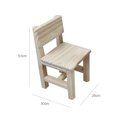 Ver imagem 7 de Mesa com 2 Cadeiras Infantil Alecrim em Madeira Amêndoa