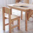 Ver imagem 4 de Mesa com 2 Cadeiras Infantil Alecrim em Madeira Amêndoa