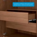 Ver mais imagens de Guarda Roupa Casal 6 Portas Ripado com Chaves Buriti com Espelhos Santos Andira Jatoba/areia