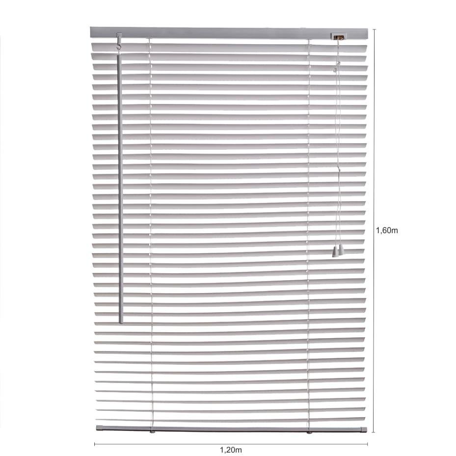 Persiana Horizontal de PVC Prizi Branca 1,40 x 1,60. - 4