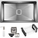 Ver imagem 1 de Cuba Quadrada Inox 304 Gourmet 75x45 com Acessórios -ec248