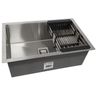 Cuba Quadrada Inox 304 Gourmet 75x45 com Acessórios -ec248 - 2