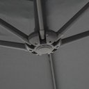 Ver mais imagens de Ombrelone Bel Veneza Guarda Sol Suspenso Cinza 3m com Base em Cruz P/ Apoio de Contrapeso:cinza