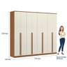 Guarda Roupa Casal Grande 8 Portas Ele Ela 100 Mdf Santos Andira - 7