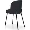 Ver imagem 7 de Kit 4 Cadeiras Sala de Jantar Estofada Gavi L02 Linho Chumbo - Lyam Decor