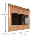 Ver imagem 4 de Painel com Led para Tv até 70 Polegadas Sevilla 183cm Jequitibá