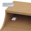 Ver imagem 5 de Mesa de Cabeceira 3 Gavetas Elegance Marrom