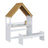 Escrivaninha Infantil Montessoriana Casinha 100% Mdf Petra Espresso Móveis - 2