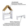 Escrivaninha Infantil Montessoriana Casinha 100% Mdf Petra Espresso Móveis - 6